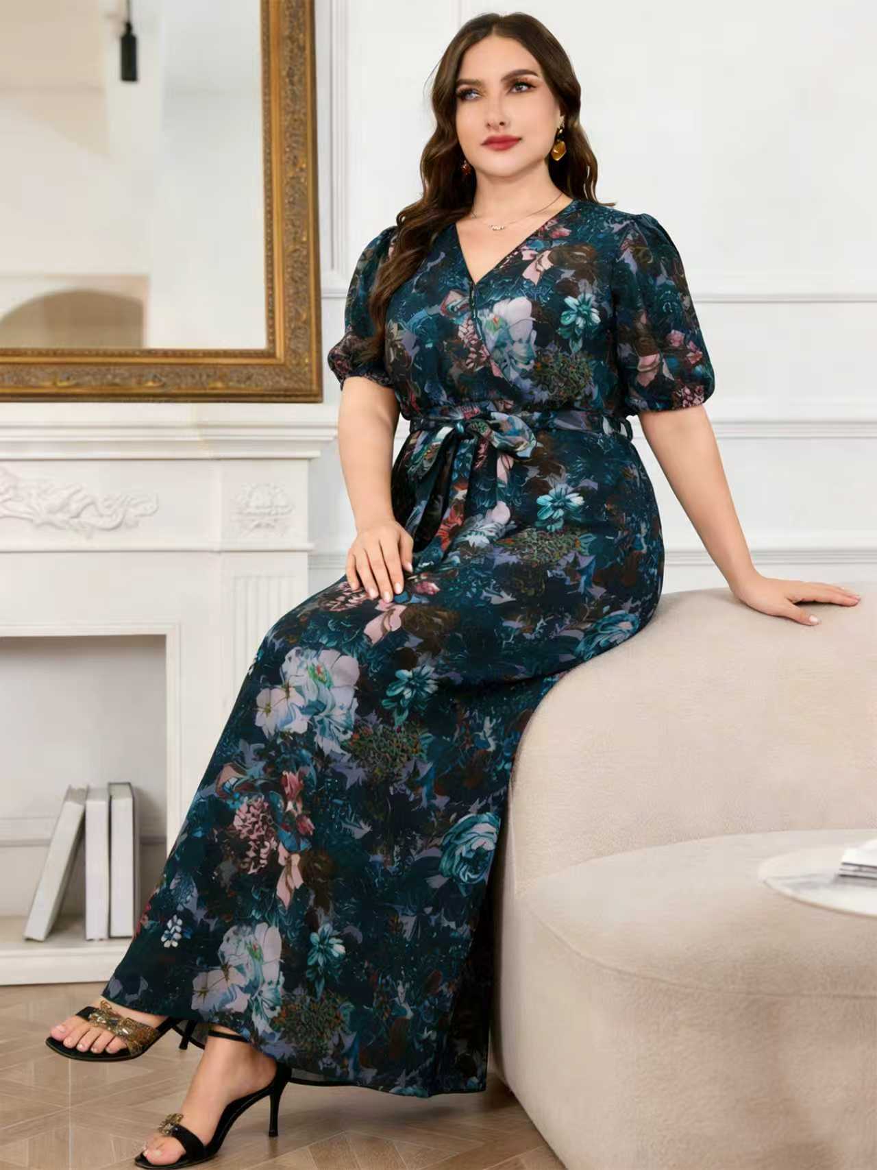 Romper Floral Print - Nuovo Arrivo 2026 Abito Lungo Floreale