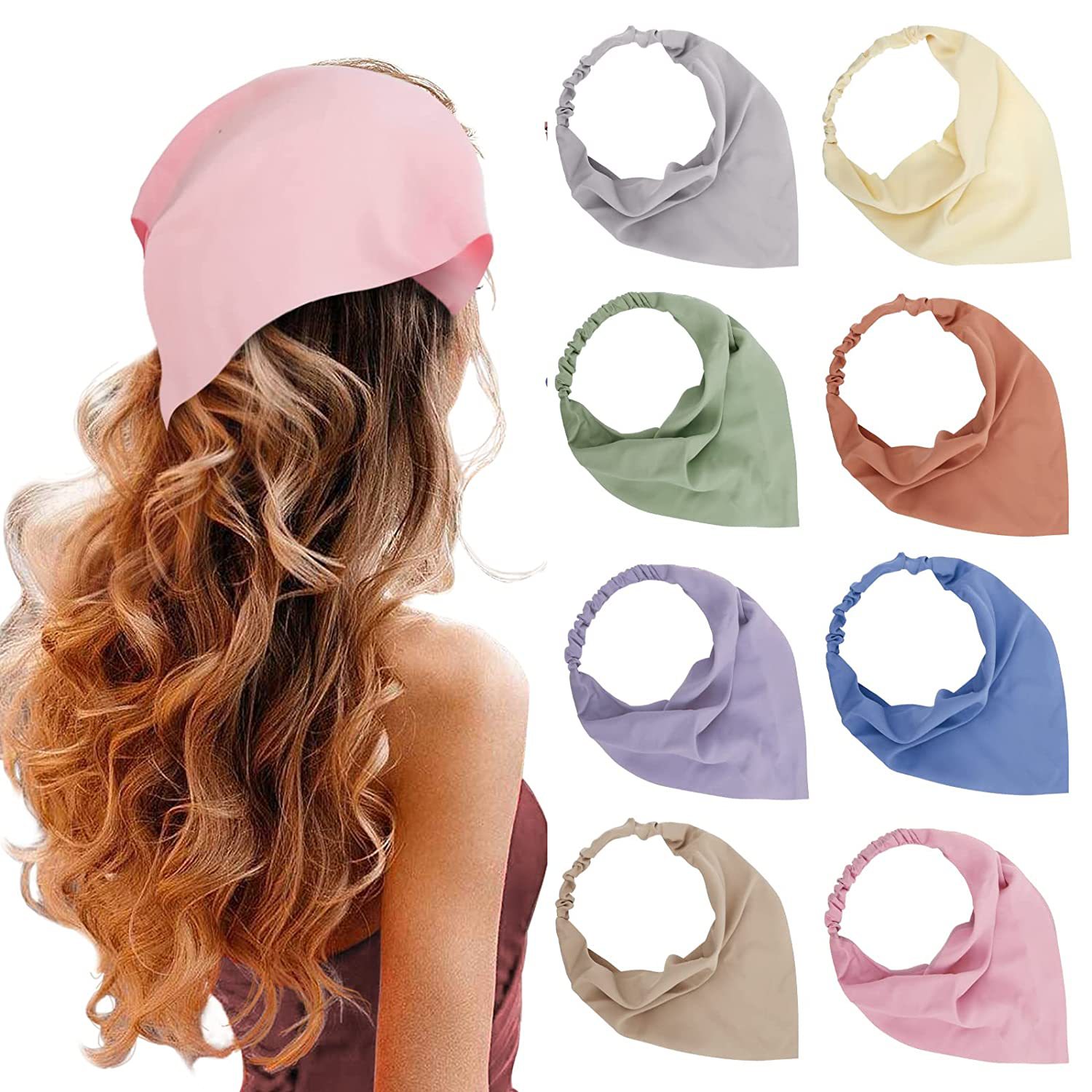 Headband Summer Knit - Foulard Estivo in Pizzo a Triangolo