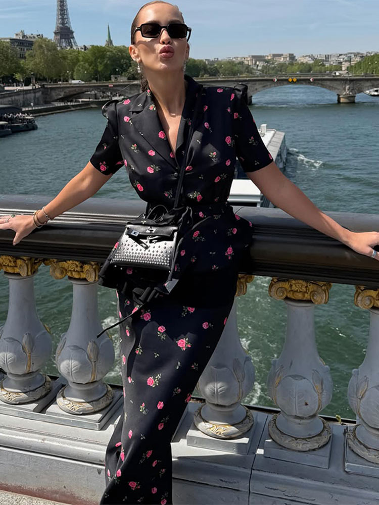 Completo coordinato gonna e bl - Romper Floral Print recensione e prezzo