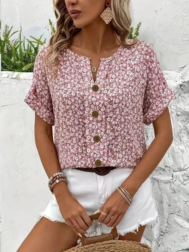 Camicie da donna taglie forti  - Romper Floral Print recensione e prezzo