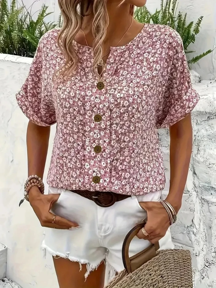 Camicie da donna taglie forti  - Romper Floral Print recensione e prezzo