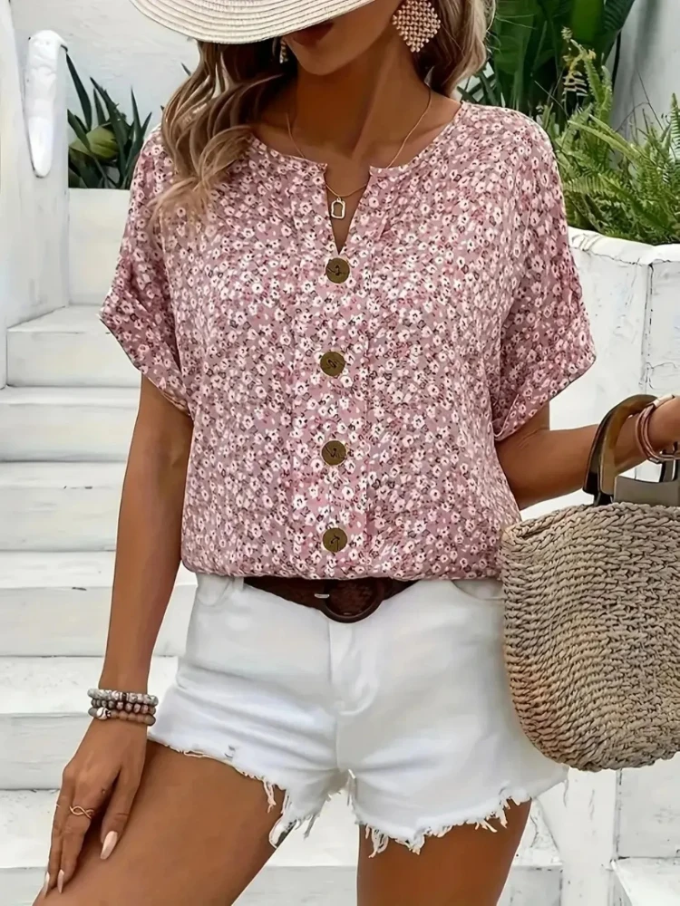 Camicie da donna taglie forti  - Romper Floral Print recensione e prezzo